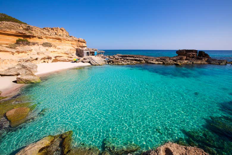 One of the beaches on Formentera